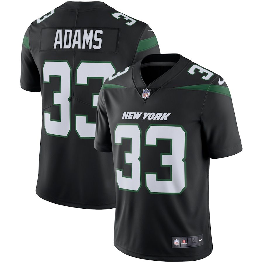 Men New York Jets #33 Jamal Adams Nike Black Vapor Limited NFL Jersey->new york jets->NFL Jersey